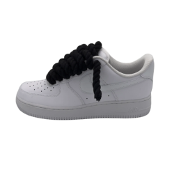AF1 White Black Rope