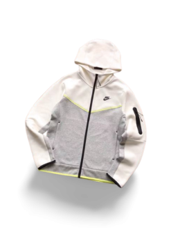 NK TECH FLEECE – WHITE/GREY (completa)