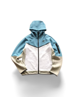 NK TECH FLEECE – LIGHT BLUE/WHITE/GREY (completa)